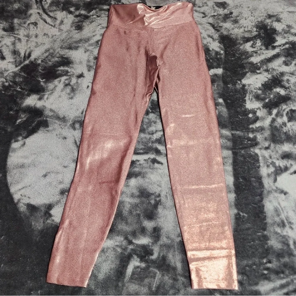 Heroine Sport Metallic Pink Leggings XS - Picture 2 of 7